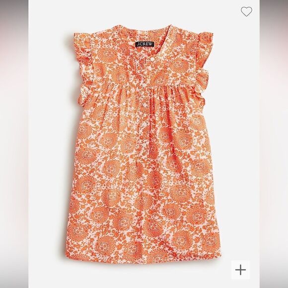 J. Crew Tops - J. Crew Sleeveless ruffle-trim top in floral bouquet*